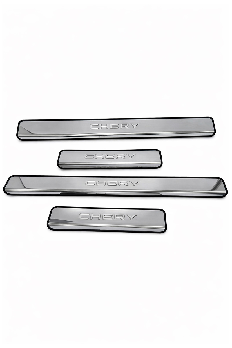 پارکابی استیل X22 | محافظ رکاب درب با لوگوی CHERY پارکابی استیل چری X22 چهار تکه با حک CHERY ضد خش